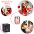 Gingprous Pig Swine Lover Gifts on Christmas Birthday, Gettin' Piggy With It Cute Funny Wine Tumbler with Pig, 12 Oz Stainless Steel Insulated Wine Tumbler with Lid and Straw, Rose Gold