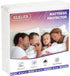 Queen Mattress Protector Waterproof Mattress Cover Queen Size Soft Breathable Noiseless Bed Cover Deep Pocket for 6-18" Pad, Washable Hypoallergenic Vinyl Free for Pets Kids Adults, White (Queen)