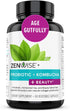Zenwise Probiotics + Beauty from Within – Vegan Natural Collagen Support, Hyaluronic Acid Fine Line and Wrinkle Repair, Digestive Health for Women – 60 Capsules