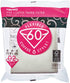 Hario V60 Paper Coffee Filters, Size 02, White, Tabbed (300 Sheets) (3 Items)