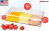 PIKANTY Fridge and Freezer Deli Keeper with Hinged Lid. Great for Meat, Cheese, Bacon, Cold Cuts and more. Made in USA