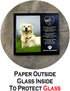 JOEZITON Pet Memorial Gift - Sympathy Gift (Opts) Personalized Metal - Pet Memorial Picture Frame 4x6 - For Loss of Dog or Cat (1B)