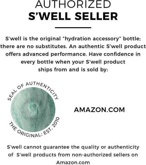 S'ip by S'well Stainless Steel Water Bottle - 15 Oz - Peppermint Tree - Double-Walled Vacuum-Insulated Keeps Drinks Cold for 24 Hours and Hot for 10 - with No Condensation - BPA-Free