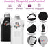 Kitchen Apron with Pockets, Hapcooky 100% Cotton Cooking Aprons Set with Potholder and 2pcs Oven Mitts for Women Men Chef