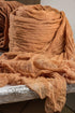 Table Runner 26x176 inches Cheesecloth Tablecloth for Wedding Rustic Boho Romantic Style Natural Gauze Decor (Walnut)