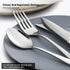 36-Piece Silverware Set with Steak Knives for 6, Food-Grade Stainless Steel Flatware Includes Spoons Forks Knives,Tableware Cutlery Set For Home Office Restaurant Hotel, Mirror Finish, Dishwasher Safe