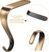 Boao Christmas Stocking Holders Metal Mantel Stockings Hangers Shelf Fireplace Garland Mantle Grips Set (Bronze Color, 4)