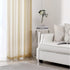 HEJEME Sheer Window Treatment Curtains Length 84inch with Grommets - Semi Sheer Voile Panels for Bedroom, Living Room & Dining Room, Set of 2 Panels (Apricot Yellow)
