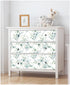 HaokHome 93042 Peel and Stick Wallpaper Green/White Eucalyptus Leaf Floral Wall Mural Home Nursery Boho Decor 17.7in x 9.8ft