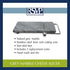 RSVP International Cheese Slicer Cut Cheese, Meats & Other Appetizers, 10.25x9.5x1", Gray Marble