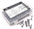Comdox 410 Stainless Steel Self Drilling Screws Kit Set, Pan Head Phillips Sheet Metal Tek Screws Assortment Kit, Modified Truss Head, 8-18 Thread Size, 5/8" to 1-1/2" Length (Pack of 200)