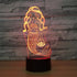 Mermaid Toys Visual 3D Lamp Illusion 2D Night light Xmas Chirstmas Festival Birthday Valentines Day Lovers Gift Nursery Bedroom Desk Table Decor for Baby Boys Kids children