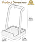 Lords of London Upright Spoon Rest & Crockpot Lid Holder. Vertical Spoon Rest & Lid Holder For Cooking. Use for Ladles, Pot Lids, Tablets & Cookbook