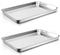 P&P CHEF Baking Cookie Sheet Set of 2, Stainless Steel Baking Sheets Pan Oven Tray, Rectangle 16?x12?x1?, Non Toxic & Durable Use, Mirror Finished & Easy Clean