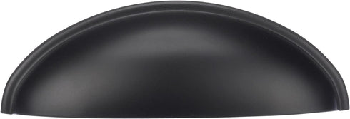 Amerock | Cabinet Cup Pull | Flat Black | 3 inch (76 mm) Center to Center | Ravino | 5 Pack | Drawer Pull | Drawer Handle | Cabinet Hardware