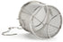 Tea Ball Infuser, Stainless Steel Spice Seasoning Strainer Tea Ball Strainer Soup Seasonings Separation Basket Spice Filter Kitchen Tools, Silver (10×10cm)
