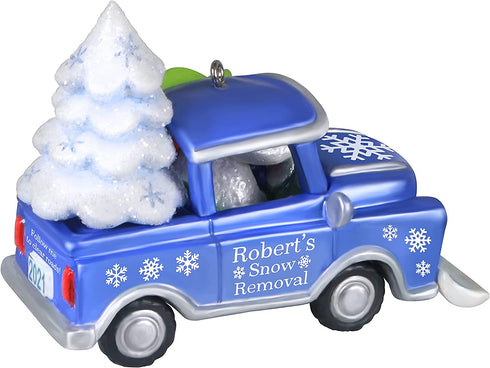 Hallmark Keepsake Christmas Ornament, Year Dated 2021, Holiday Parade Snow Removal Truck
