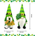 St Patricks Day Gnome Plush Elf for St Patricks Day Decorations Home Table Decor Ornament Dwarf Figurines St. Patrick's Day Gifts Green Irish Handmade Faceless Gnome (Green)