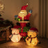 PEIDUO Light up Pink Pig and Brown Bear Suit,30 Inch Height with 100 Warm White Lights, Pre Lit Collapsible Christmas Decorations for Indoor Outdoor Holiday Yard Porch Patio Bedroom Lawn Garden Décor