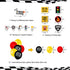 PRATYUS Race Car Birthday Decorations for Kids Boys Let's go Racing Party Supplies With Banner, Welcome Hanger, Car Party Signs, Cake Topper and Checkered Balloons