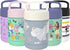 Zak Designs Kids' Vacuum Insulated Stainless Steel Food Jar with Carry Handle, Thermal Container for Travel Meals and Lunch On The Go, 12 oz, Elsa