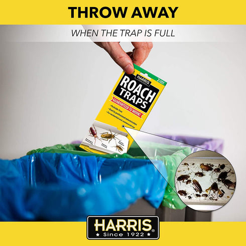 Harris Roach Glue Traps, Pesticide Free (2-Pack)