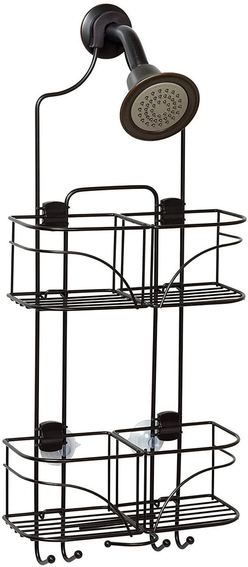 Zenna Home Expandable Over-The-Shower Caddy, Bronze