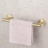 Bathroom Brushed Gold 3-Piece Accessories Set SUS304 Stainless Steel Bath Shower (Robe Hook, Toilet Paper Holder, 12" Hand Towel Bar) Contemporary Style