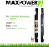 MaxPower 561713B 2-Blade Set for 42" Cut Poulan/Husqvarna/Craftsman Replaces 138498, 138971, 138971X431, 532138971, 53-21278-43, 53-21384-98, Black