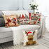 Christmas Pillow Covers , 2021 Newest Double-Sided Christmas Pillowcase,18 x 18 Inches Set of 4 - Xmas Series Cushion Cover Case Pillow Custom Zippered Square Pillowcase (Christmas-B)