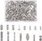 Craftdady 150Pcs Antique Silver Tube Bar Spacer Beads Tibetan Metal Column Barrel Drum Beads for Jewelry Crafts Making Hole:1.5-3.5mm
