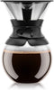 Bodum Pour Over Coffee Maker with Permanent Filter, 1 Liter, 34 Ounce, Black Band