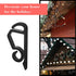Marsui Christmas Light Clip Outdoor Gutter Hook Weatherproof Outdoor Light Clip Holiday Light Clip for Christmas Decoration String Light (200, Black)