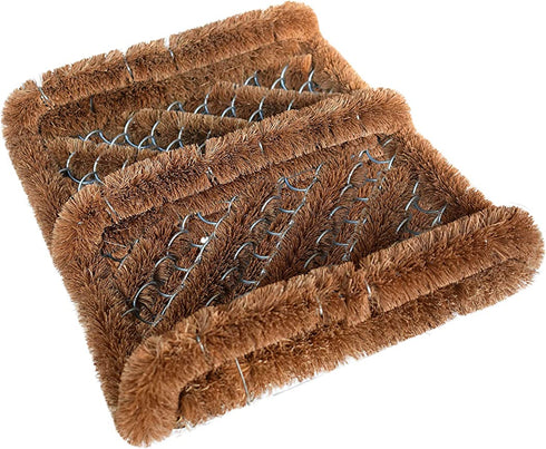 Ninamar Natural Coir Boot Scraper Door Mat - 12 x 13 inch