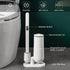 Toilet Wand Kit- ELPHECO Toilet Disposable Brush and Holder Set, Toilet Bowl Wand, Toilet Starter Kit Handle Wand Storage Caddy with 6 Refills, Toilet Cleaning Set for Bathroom Cleaning