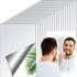 30 Pieces Flexible Mirror Sheets Self Adhesive Non Glass Mirror Tiles Mirror Stickers for Home Wall Decor (6 x 9 Inch)