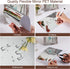 30 Pieces Flexible Mirror Sheets Self Adhesive Non Glass Mirror Tiles Mirror Stickers for Home Wall Decor (6 x 9 Inch)