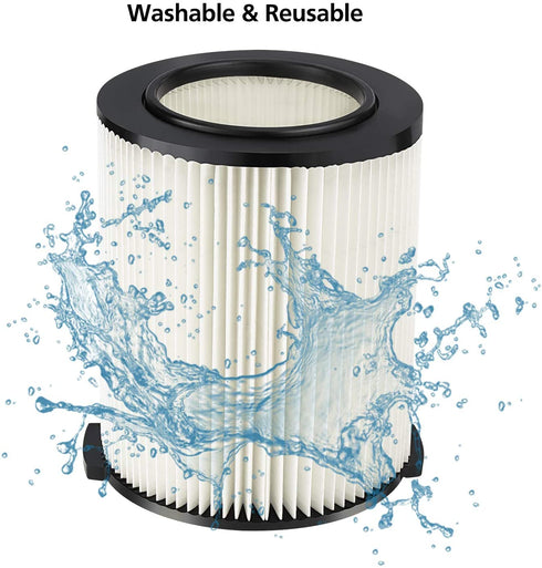 iSingo Ridgid Standard Wet/dry Vac Filter VF4000 Compatible with Ridgid 72947 Wet Dry Vacs 5 to 20-Gal, Husky Vacs 6 to 9 Gal, Craftsman 17816 Vacuum, 1 Pack