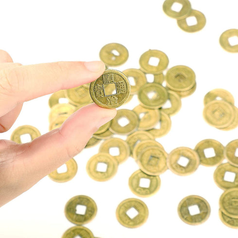 Chinese New Year Feng Shui Coins Good Luck Fortune Coin I-Ching Coins for Health and Wealth (400, 0.8 Inch)