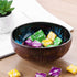 BESTONZON Coconut Bowls Natural Coconut Shell Storage Bowl Coconut Serving Bowls Candy Container Nuts Holder(About 5.3 x 2.3 Inch)