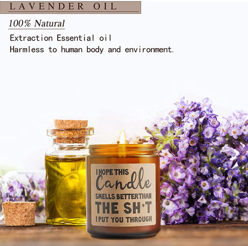 Aromaflare Scented Candles Best Friend Funny Gifts for Women Personalized Birthday Gift for Sisters Bestie Unique Christmas Presents for Female (Brown c)