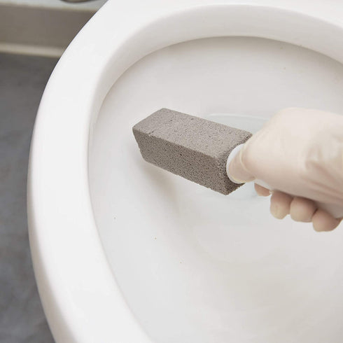 Pumie Toilet Bowl Ring Remover, TBR6, Pumice Stone with Handle, Removes Unsightly Toilet Rings and Stains from Toilets; Sinks; Tubs; Showers, Safe for Porcelain, Pack of 2