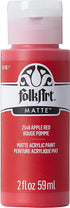 FolkArt Acrylic Paint in Assorted Colors (2 oz), 2548, Apple Red