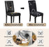 UMETE Chair Covers for Dining Room Set of 6, Dining Chair Slipcovers Stretch Dining Room Chair Covers Seat Protector, Washable Parsons Chair Cover for Home,Banquet(Black Graphics,6 Pack)
