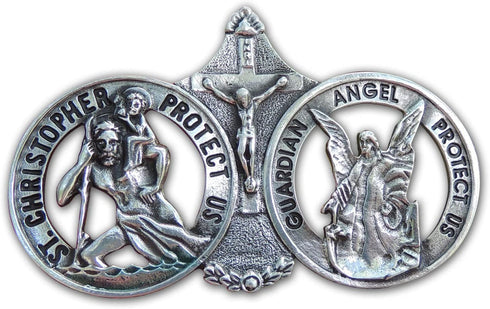 Cathedral Art St. Christopher Visor Clip, One Size, Silver