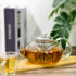 Glass Teapot Kettle, OAMCEG 40 OZ / 1.2 L Teapot with Removable Infuser & Lid & Handle, Glass Tea Kettle Stovetop Safe, Great For Loose Leaf Tea, Blooming Tea, Tea Bags & Fruit Infused Water