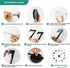 VREAONE Frameless DIY Wall Clock,Large Modern 3D Mirror Wall Clock Decor Sticker DIY Clock kit for Home Living Room Bedroom Office Wall Decorations(Black)