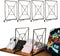 BUOOKCY Shelf Dividers, 4 Pack Closet Dividers Black Metal Purse Organizer Closet 13'' Tall Shelf Dividers for Closet Shelf Organizer