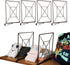 BUOOKCY Shelf Dividers, 4 Pack Closet Dividers Black Metal Purse Organizer Closet 13'' Tall Shelf Dividers for Closet Shelf Organizer