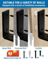 LEOPO Shelf Brackets for 8 inch Shelves, Floating Shelf Brackets for DIY, 1/5 inch Thick Heavy Duty Brackets, 4 Pack